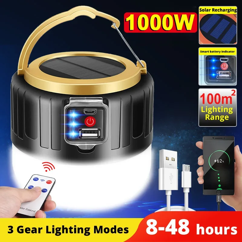 Smart Garden Solar - LED Solar Camping Light Power Bank