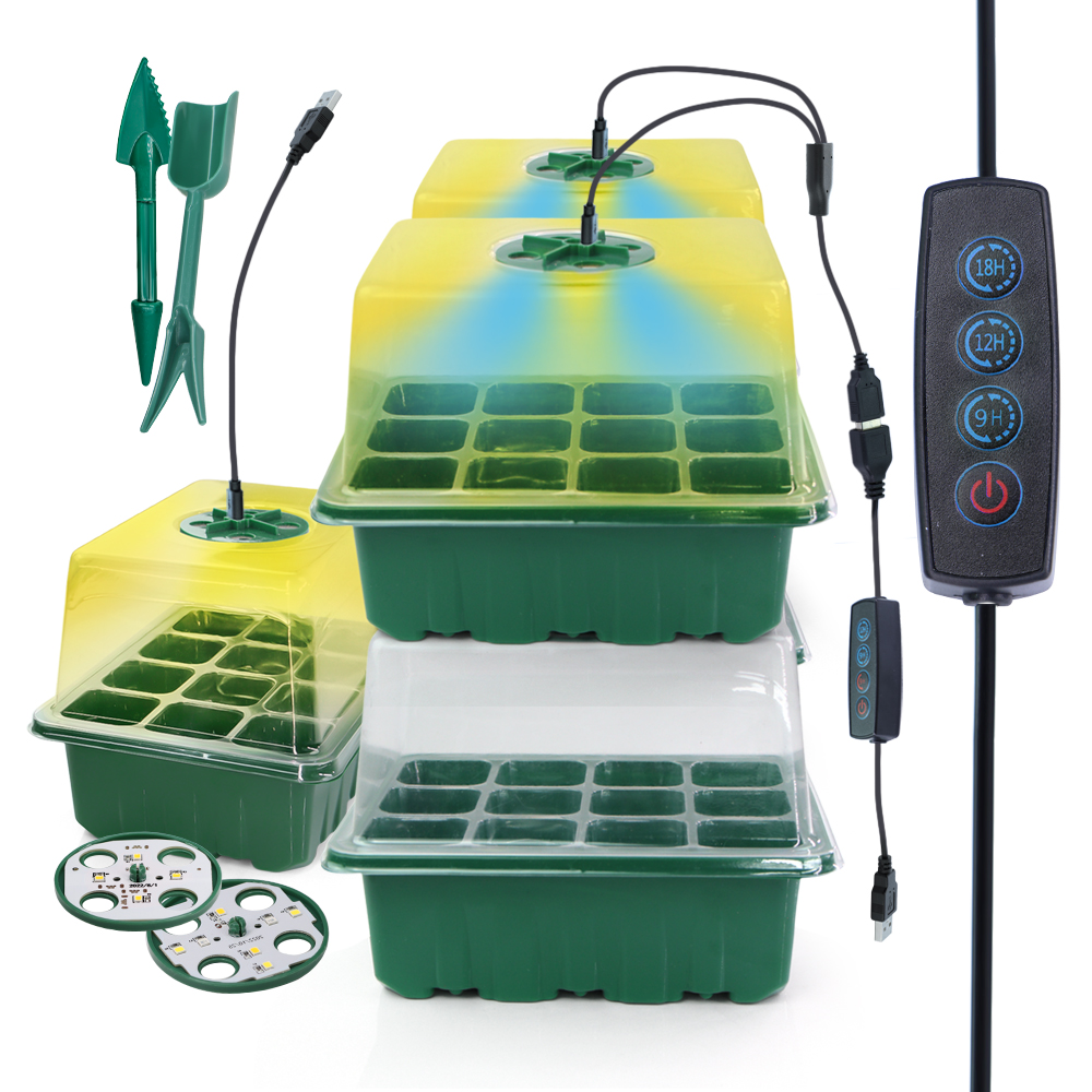 Smart Garden Greenhouse - LED Nursery Pots with Grow Light