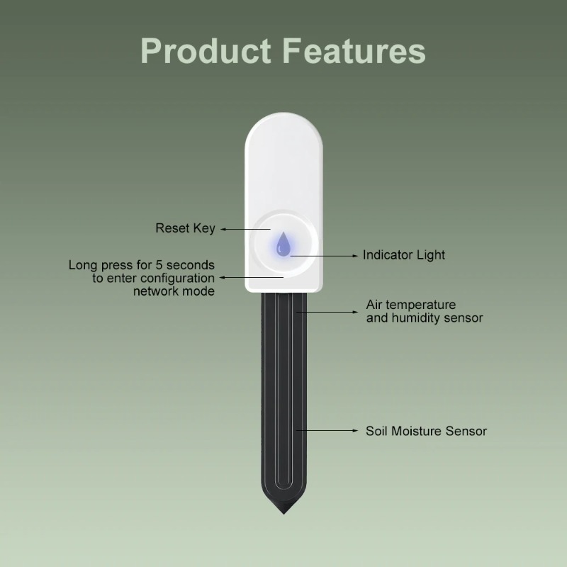 Zigbee Smart Soil Moisture Sen - Smart Garden Moisture Sensor ulasan dan harga
