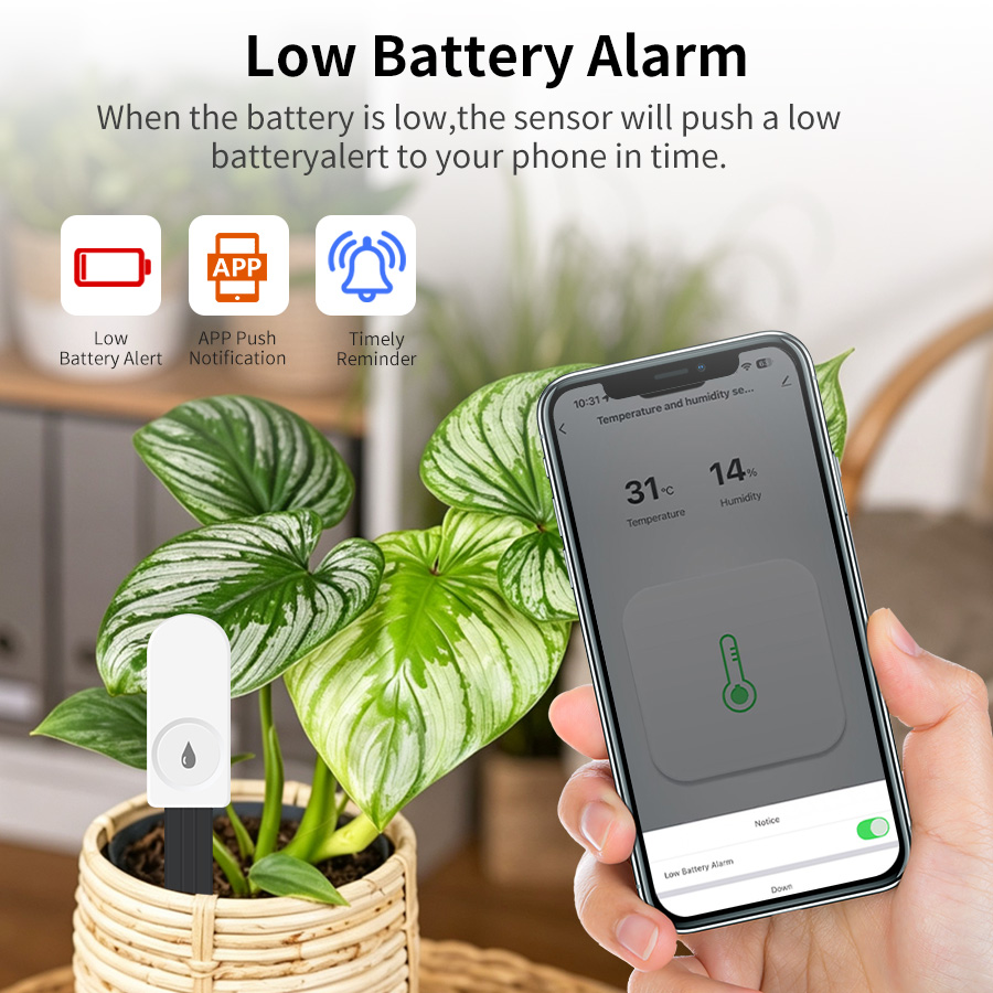 Smart ZigBee Soil Moisture Sen - Smart Garden Moisture Sensor ulasan dan harga