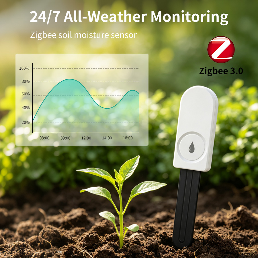 Zigbee 3.0 Smart Soil Moisture - Smart Garden Moisture Sensor ulasan dan harga