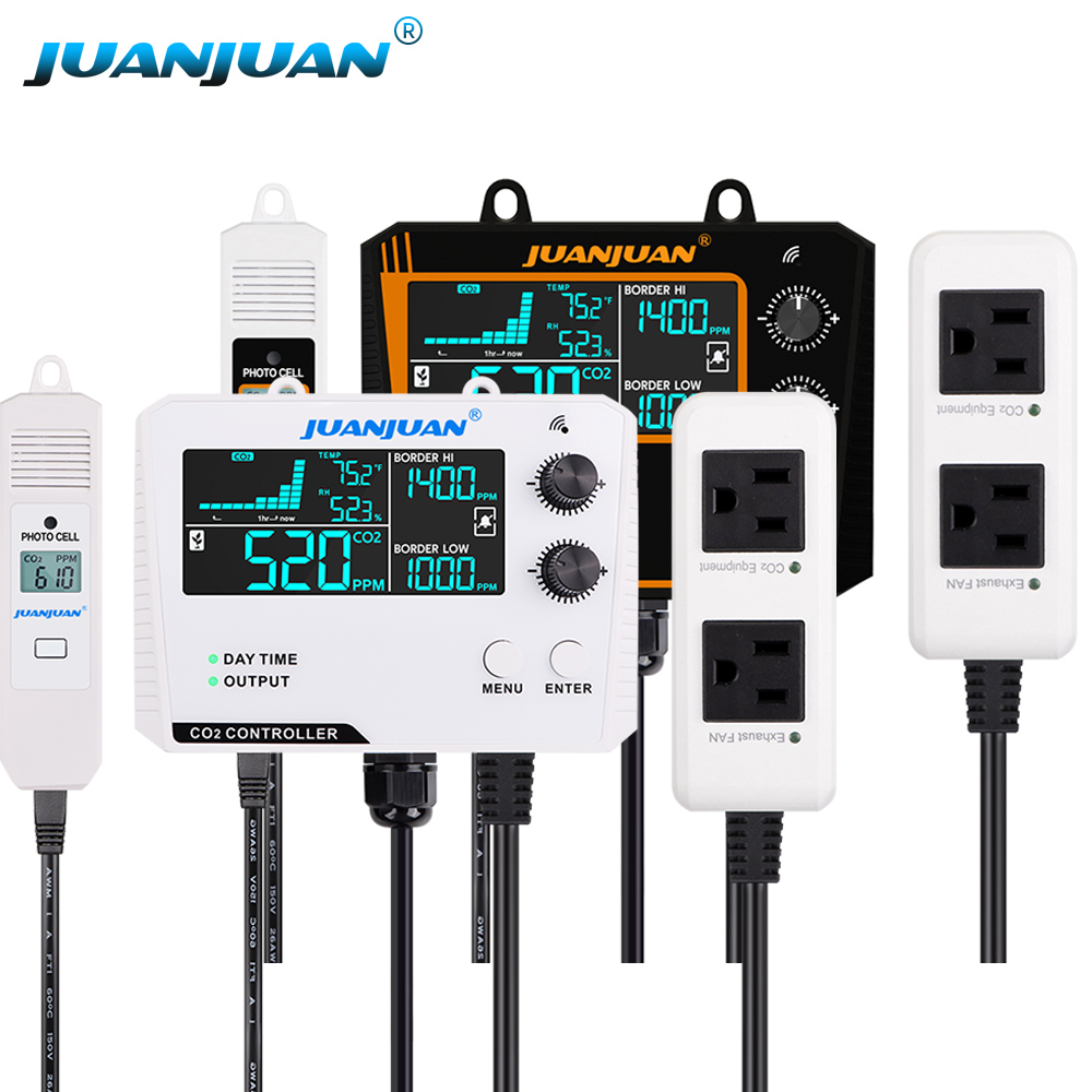 0~5000ppm CO2 Controller LCD D - Smart Garden Greenhouse ulasan dan harga
