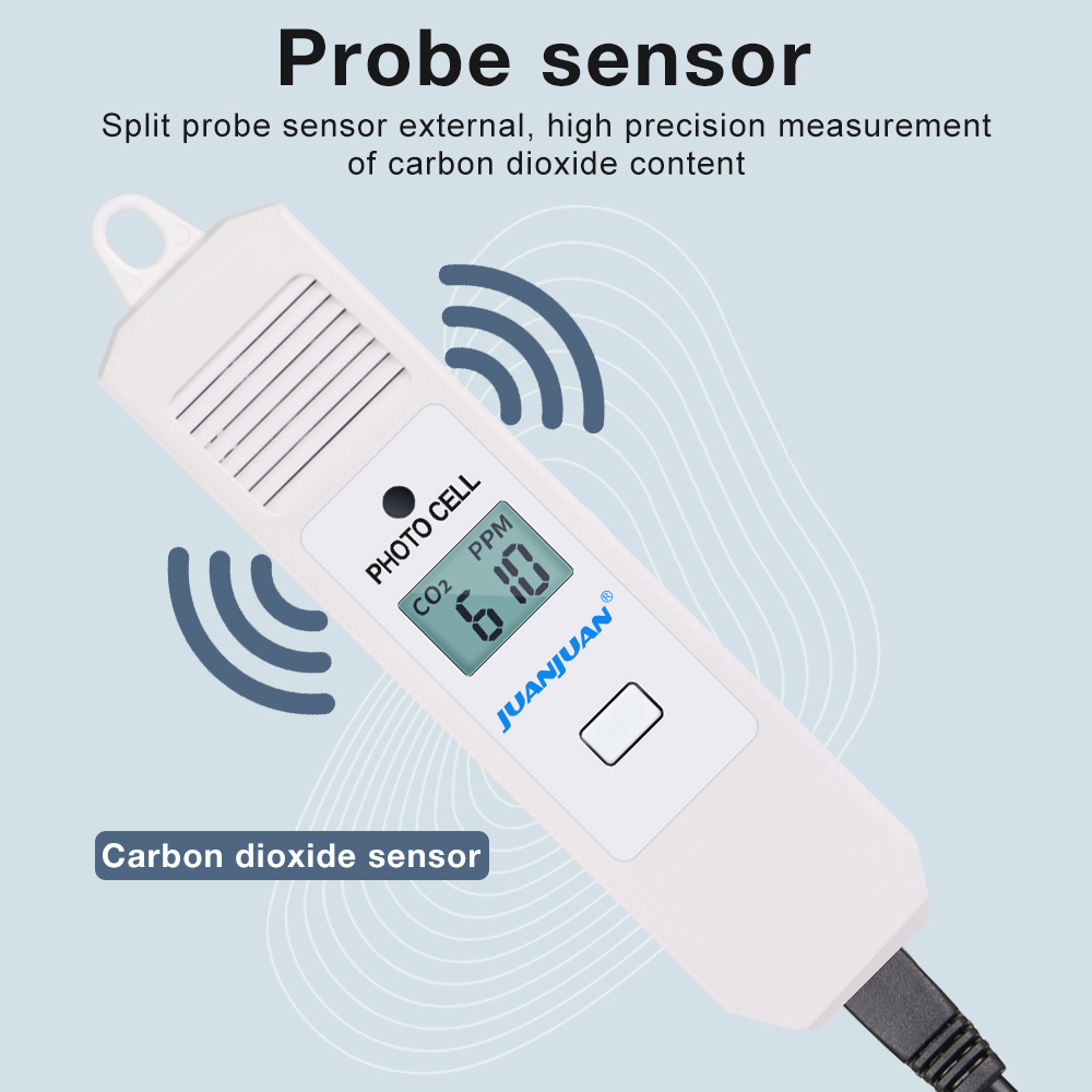 0~5000ppm CO2 Controller LCD D - Smart Garden Greenhouse ulasan dan harga