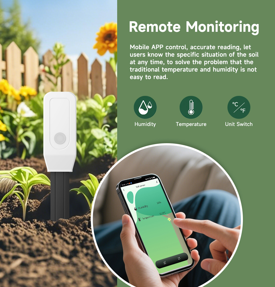 Smart Soil Tester Sensor, Zigb - Smart Garden Moisture Sensor ulasan dan harga