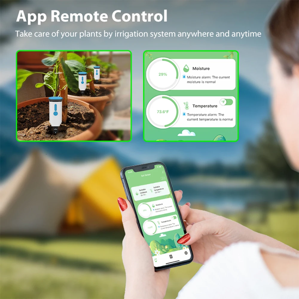 Haozee Tuya Smart WiFi Soil Mo - Smart Garden Moisture Sensor ulasan dan harga
