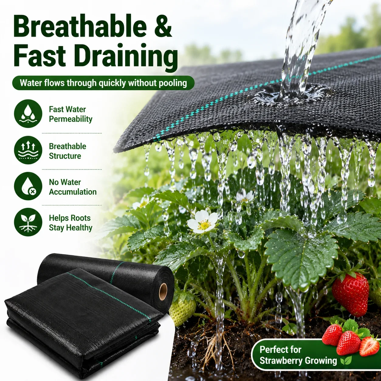 Water Permeable Weed Barrier F - Smart Garden Greenhouse ulasan dan harga