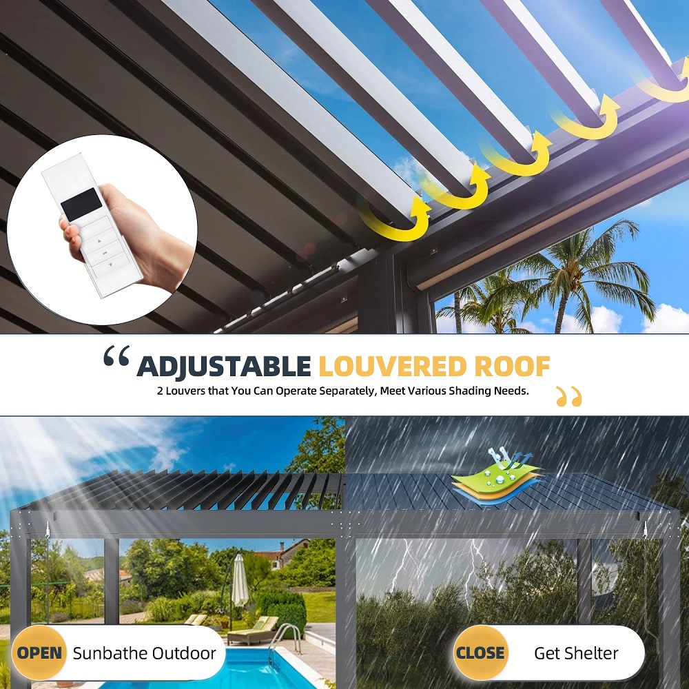 Customised Modern Foldable Wat - Smart Garden Electric Pergola ulasan dan harga