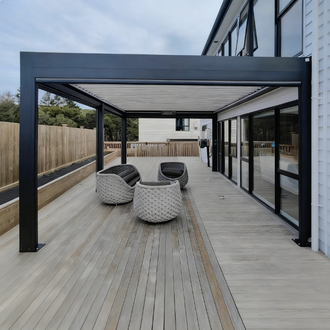 Aluminum Venetian Pergola,Elec - Smart Garden Electric Pergola ulasan dan harga