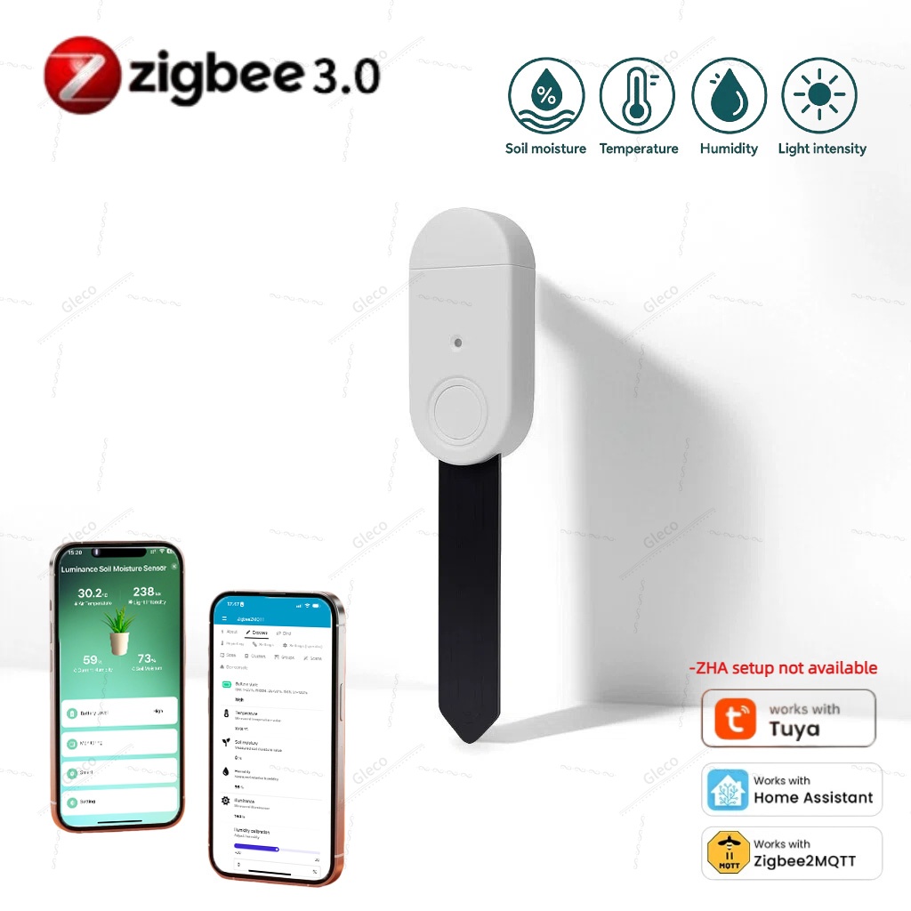 4in1 Zigbee Soil Moisture Temp - Smart Garden Moisture Sensor ulasan dan harga