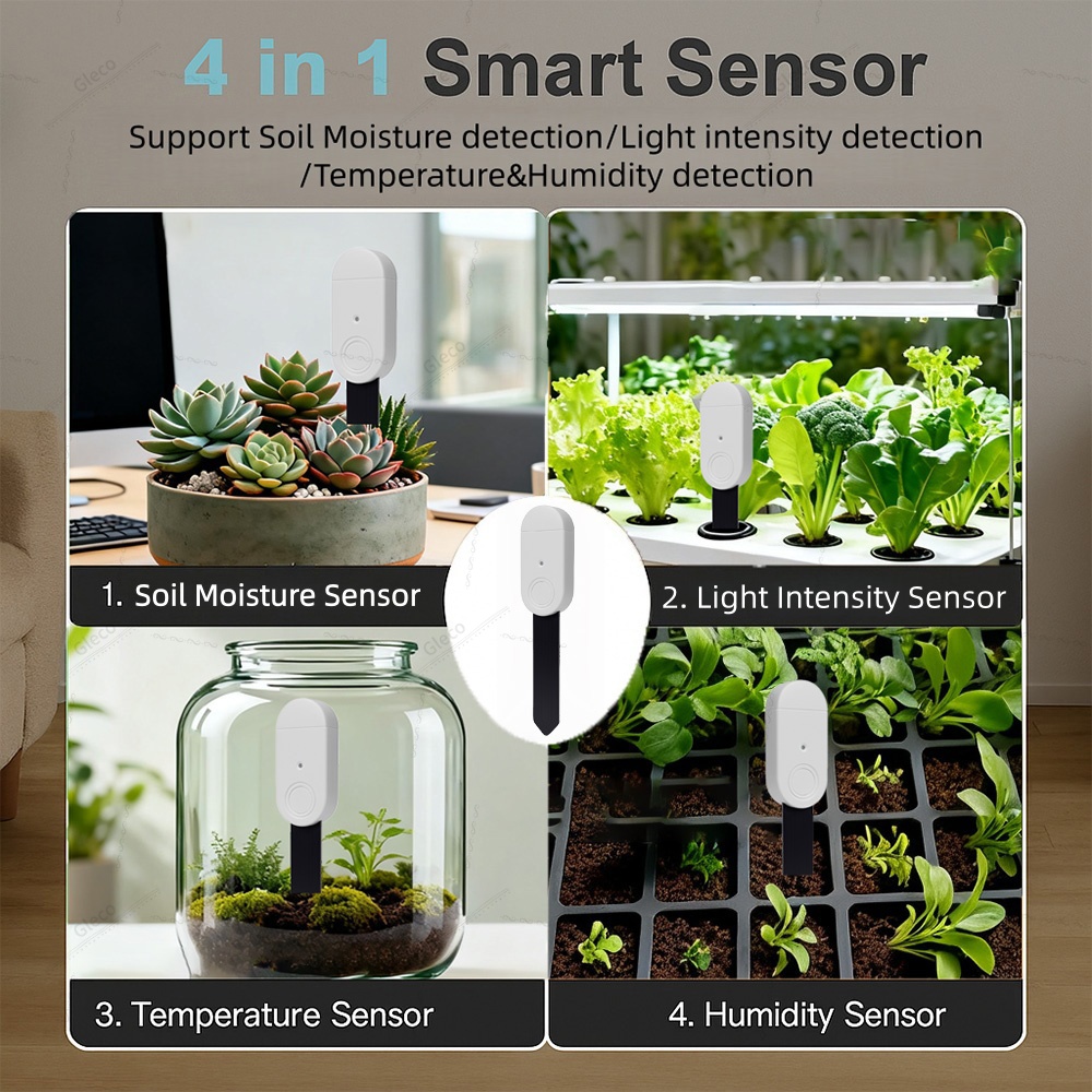 4in1 Zigbee Soil Moisture Temp - Smart Garden Moisture Sensor ulasan dan harga