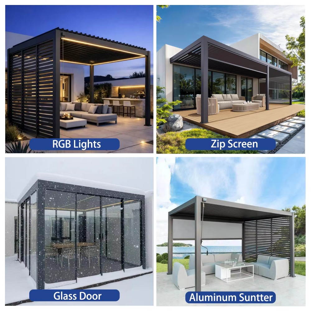Electric Smart Aluminum Pergol - Smart Garden Electric Pergola ulasan dan harga
