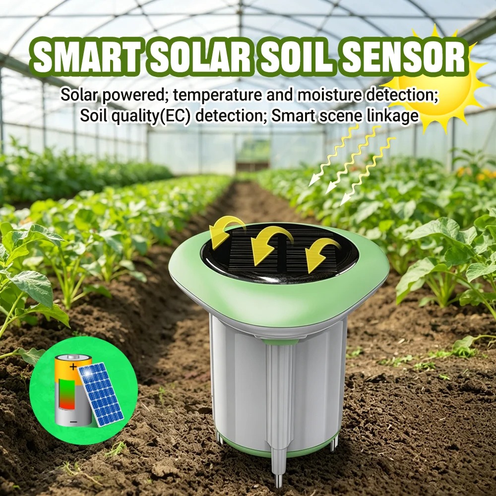 Smart WiFi Solar Soil Tester M - Smart Garden Moisture Sensor ulasan dan harga