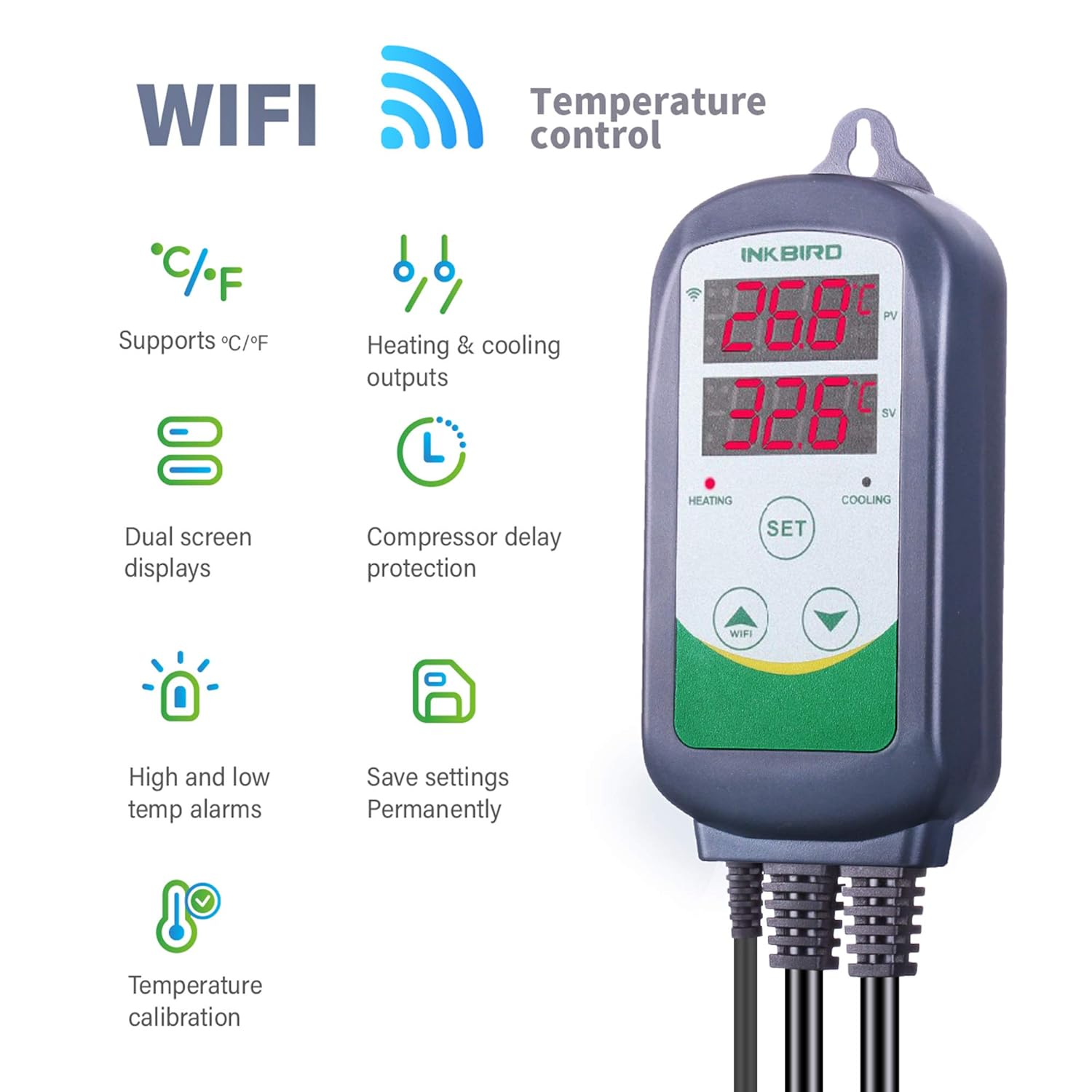 INKBIRD ITC-308-WiFi Digital T - Smart Garden Greenhouse ulasan dan harga
