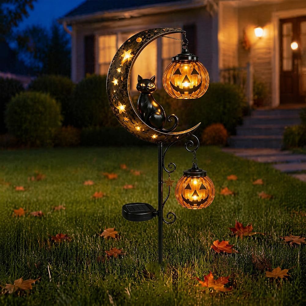 Solar Halloween Black Cat & Pu - Smart Garden Solar ulasan dan harga