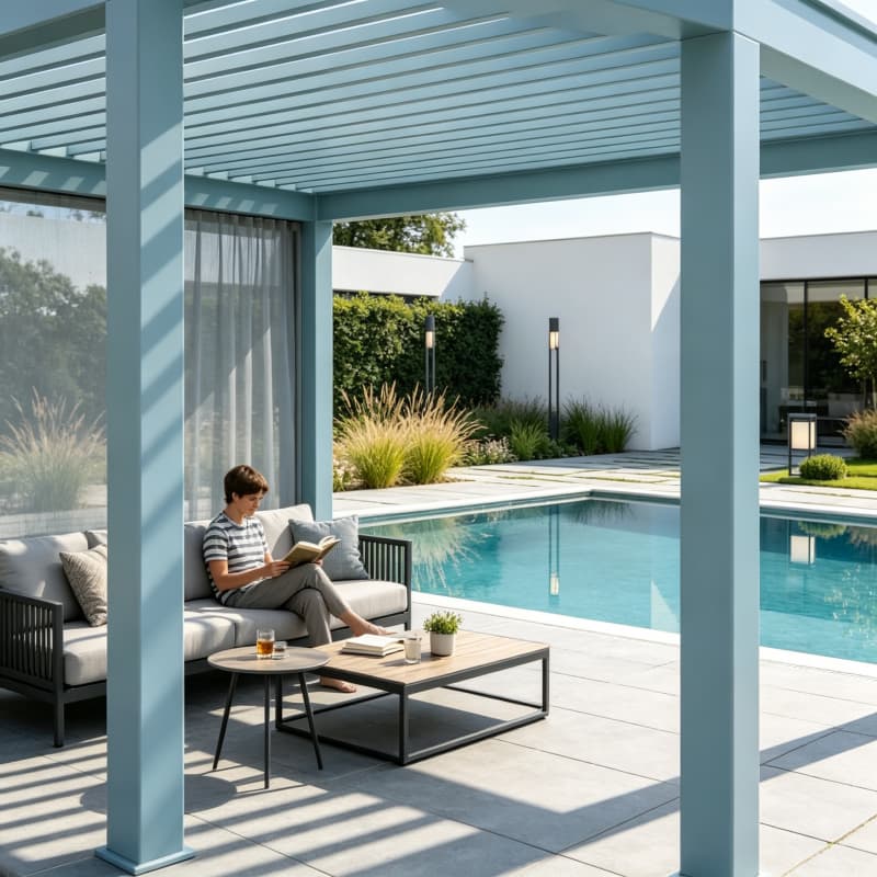 Smart Electric Pergola Aluminu - Smart Garden Electric Pergola ulasan dan harga