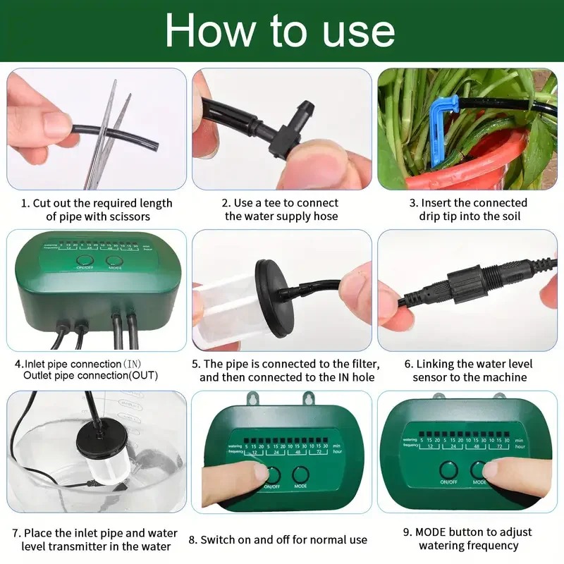 Solar Intelligent Irrigation K - Smart Garden Greenhouse ulasan dan harga
