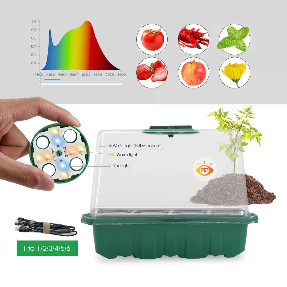LED Nursery Pots with Grow Lig - Smart Garden Greenhouse ulasan dan harga