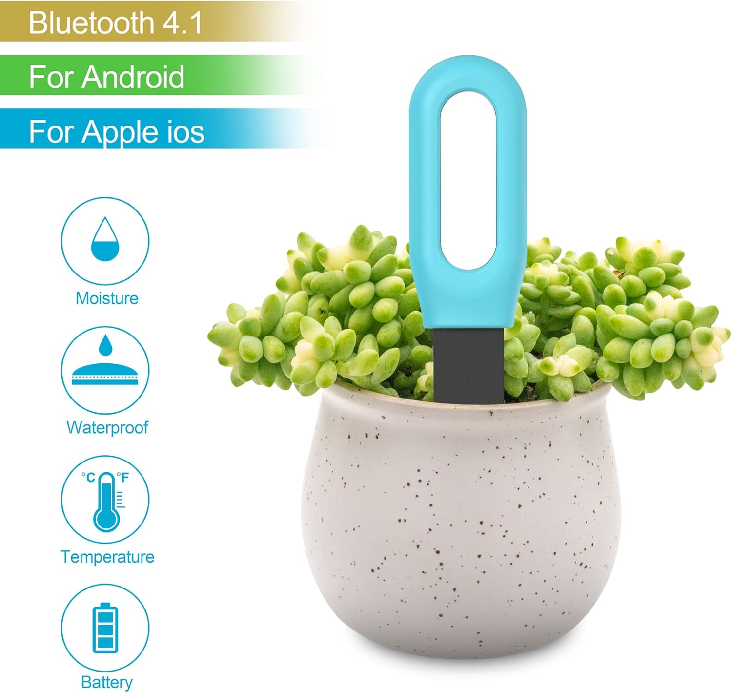 Tuya Bluetooth Zigbee Smart So - Smart Garden Moisture Sensor ulasan dan harga