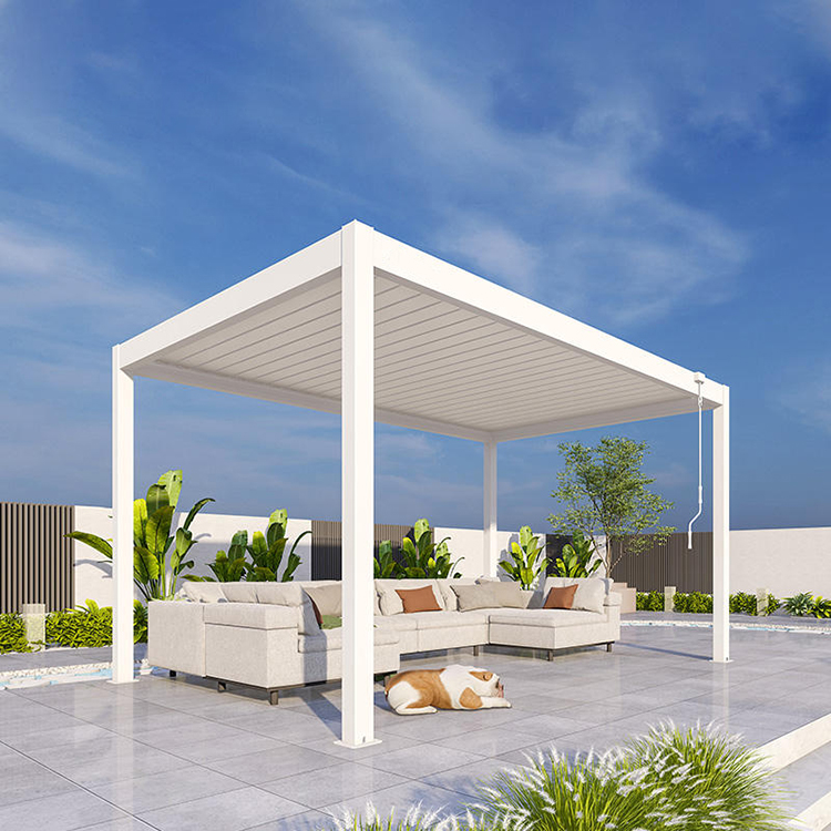 Bioclimatic Aluminum Pergola M - Smart Garden Electric Pergola ulasan dan harga