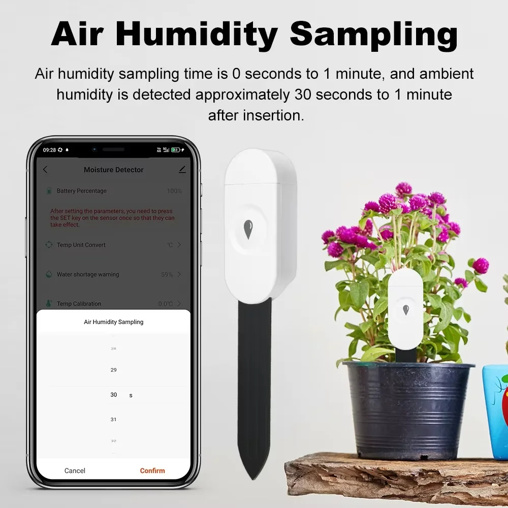 Zigbee Temperature Humidity Mo - Smart Garden Moisture Sensor ulasan dan harga