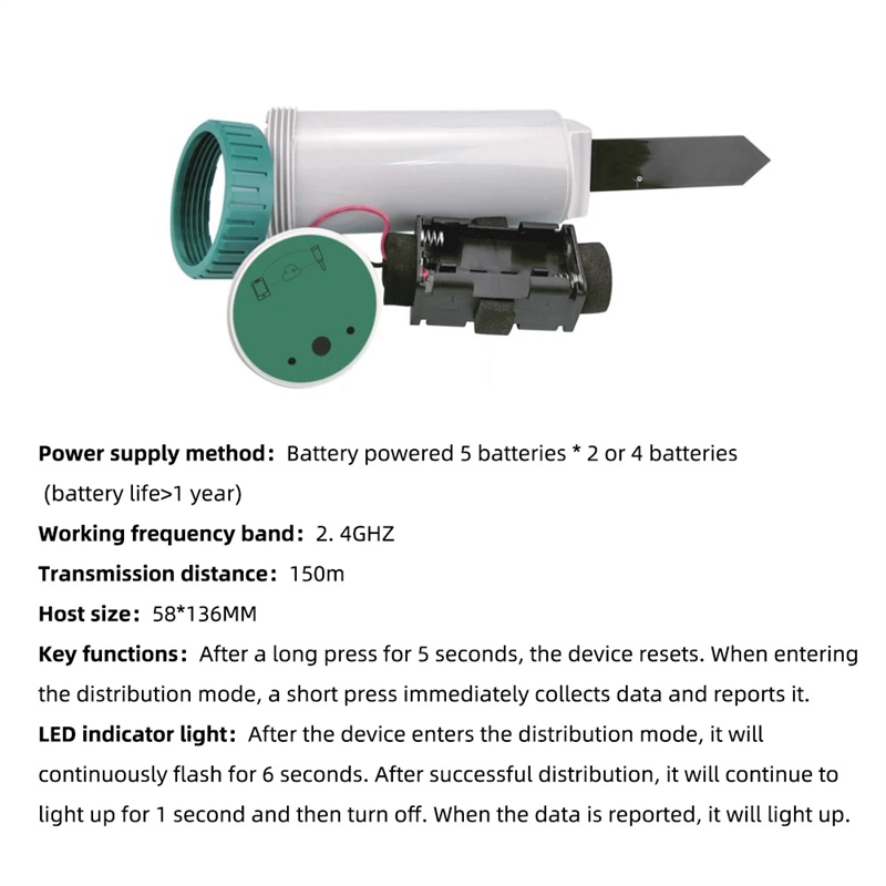 Zigbee Smart 4 In 1 Soil Teste - Smart Garden Moisture Sensor ulasan dan harga